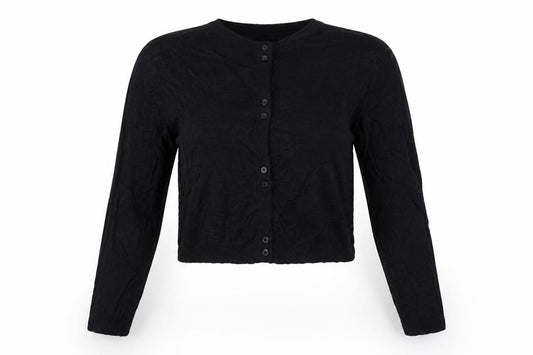 Zara Women’s Black Size 8 Cable Knit Button Cardigan Long Sleeve
