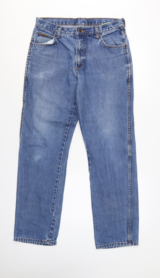 Wrangler Texas Men’s Blue W32 L32 Regular Straight Leg Jeans