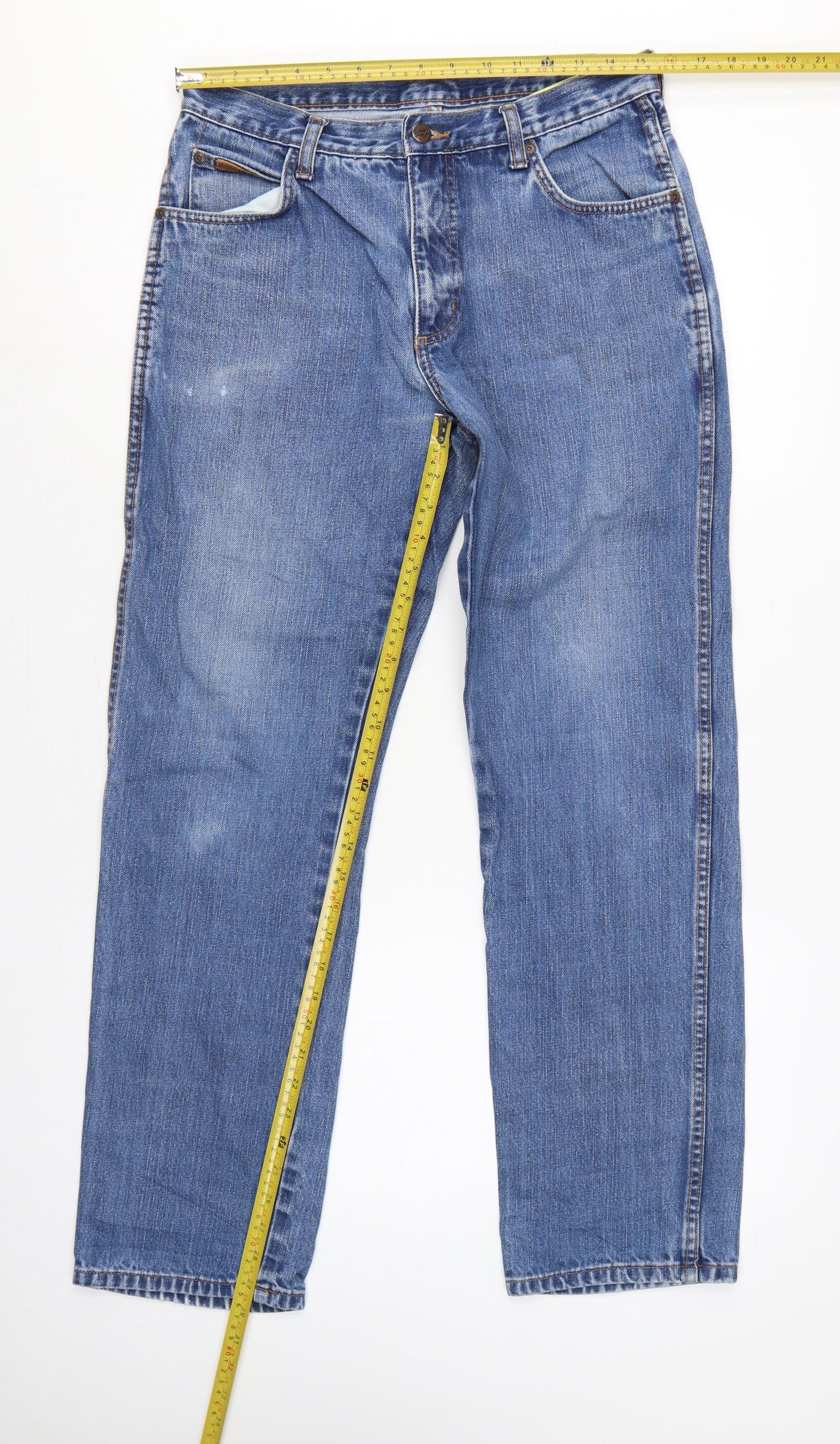 Wrangler Texas Men’s Blue W32 L32 Regular Straight Leg Jeans
