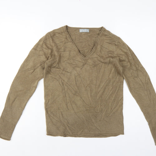 Per Una Women’s Brown Size 10 V-Neck Lightweight Knit Pullover Jumper