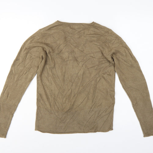 Per Una Women’s Brown Size 10 V-Neck Lightweight Knit Pullover Jumper