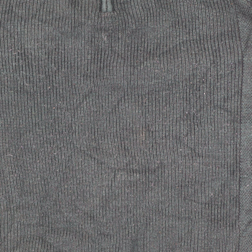 Ted Baker Men's Green L Half Zip High Neck Knit Jumper