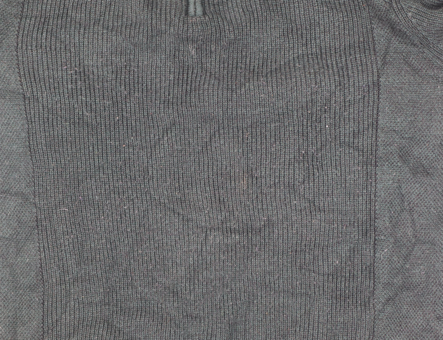 Ted Baker Men's Green L Half Zip High Neck Knit Jumper