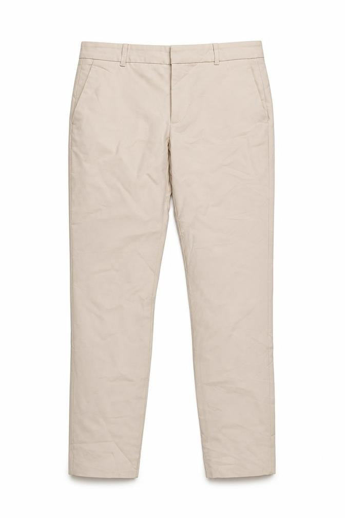 Zara Women Beige UK 12 Tailored Tapered Dress Trousers