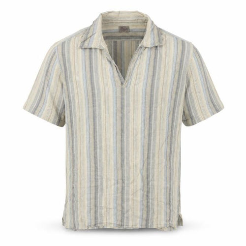 Bh Marylebone House Men’s Multicoloured Striped Cotton Polo Shirt L