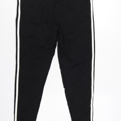 Marks & Spencer Women Black Mix UK 18 Short Side Stripe Leggings