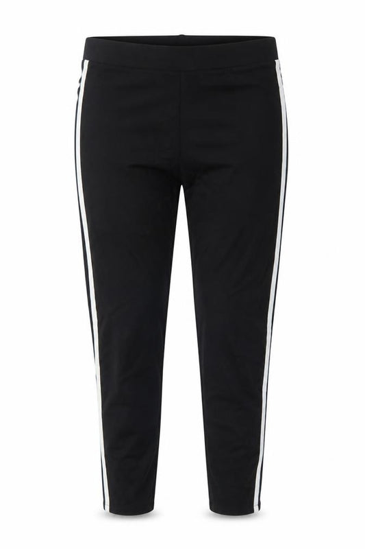 Marks & Spencer Women Black Mix UK 18 Short Side Stripe Leggings