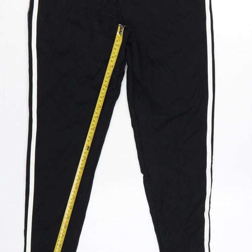 Marks & Spencer Women Black Mix UK 18 Short Side Stripe Leggings