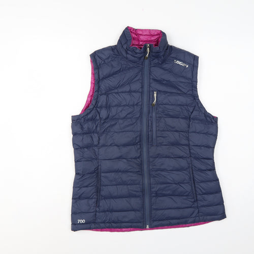 TOG24 Women’s Navy Pink UK 12 700 Fill Down Puffer Gilet Waistcoat