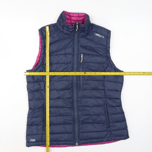 TOG24 Women’s Navy Pink UK 12 700 Fill Down Puffer Gilet Waistcoat