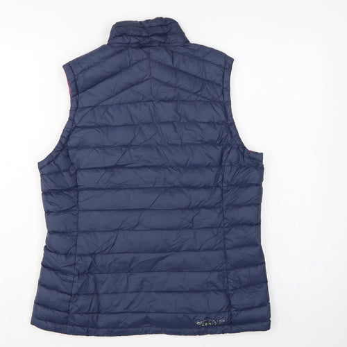 TOG24 Women’s Navy Pink UK 12 700 Fill Down Puffer Gilet Waistcoat