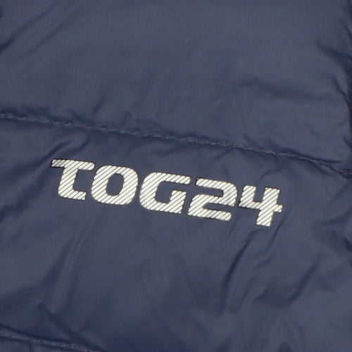 TOG24 Women’s Navy Pink UK 12 700 Fill Down Puffer Gilet Waistcoat