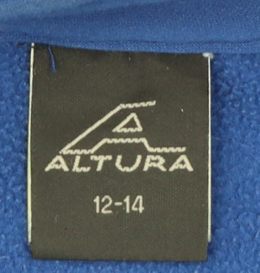 Altura Women’s Blue Size 14 Cycling Softshell 1/4 Zip Track Jacket