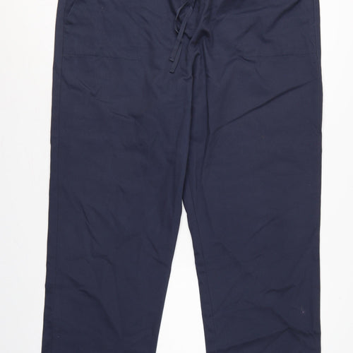 Cotton Traders Women’s Navy Blue Size 22 Cotton Drawstring Trousers