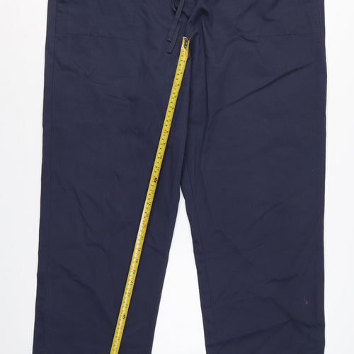 Cotton Traders Women’s Navy Blue Size 22 Cotton Drawstring Trousers