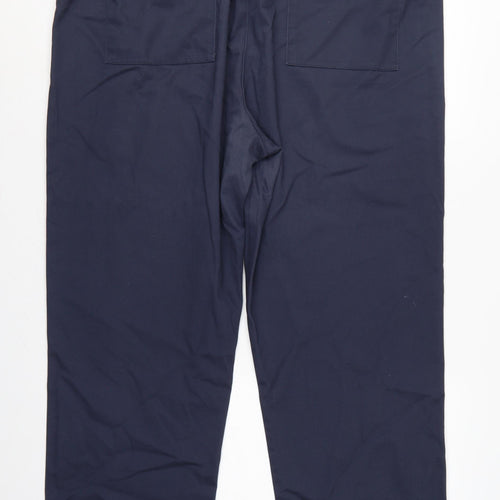 Cotton Traders Women’s Navy Blue Size 22 Cotton Drawstring Trousers