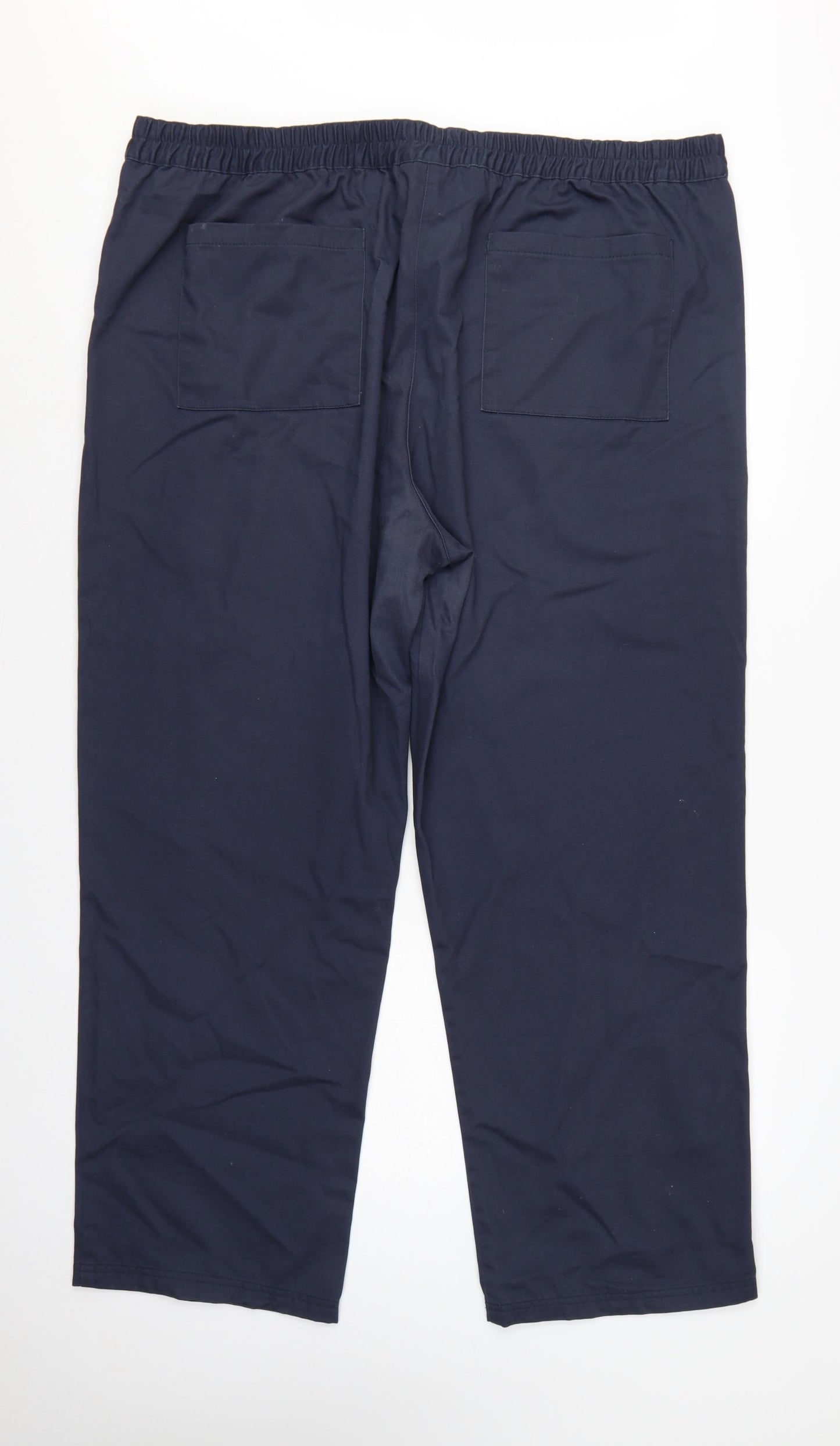 Cotton Traders Women’s Navy Blue Size 22 Cotton Drawstring Trousers