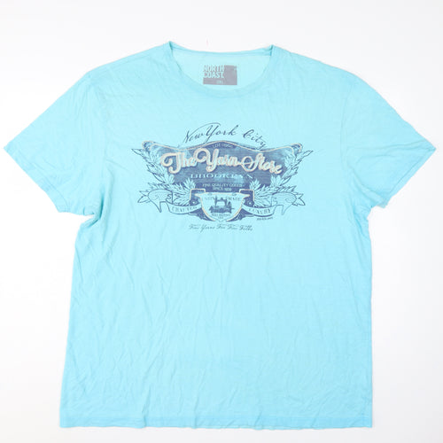 North Coast Men’s Blue 2XL New York City Graphic Print T-Shirt