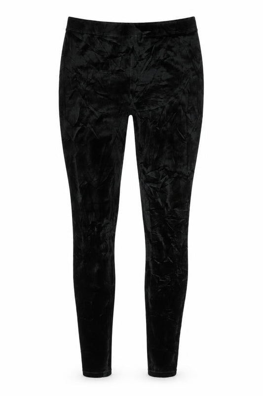 Abercrombie & Fitch Women Black S Velvet Stretch Leggings