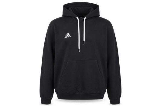 Adidas Men’s Black XL Pullover Hoodie Logo Fleece Kangaroo Pocket