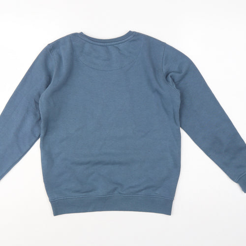 Ben Sherman Boys Blue 10-11 Years Pullover Sweatshirt Logo Graphic