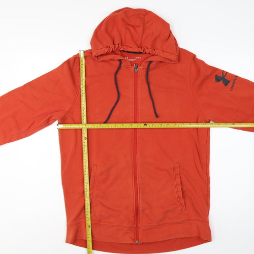 Under Armour Men’s Orange Large Full Zip Logo Hoodie