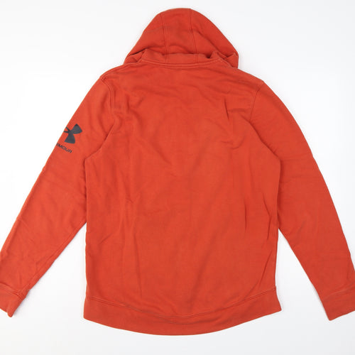 Under Armour Men’s Orange Large Full Zip Logo Hoodie