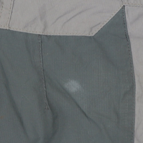 Decathlon Boys Grey Green 10 Years Convertible Cargo Hiking Trousers