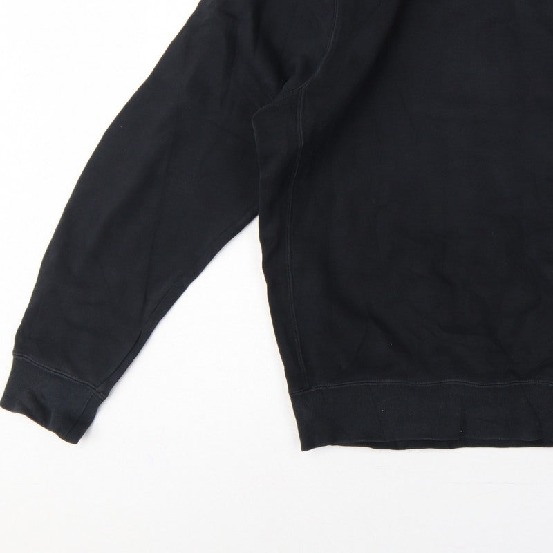 Nike Men’s Black M Crew Neck Pullover Sweatshirt Logo Sports