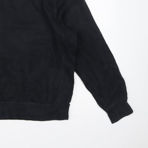 Nike Men’s Black M Crew Neck Pullover Sweatshirt Logo Sports
