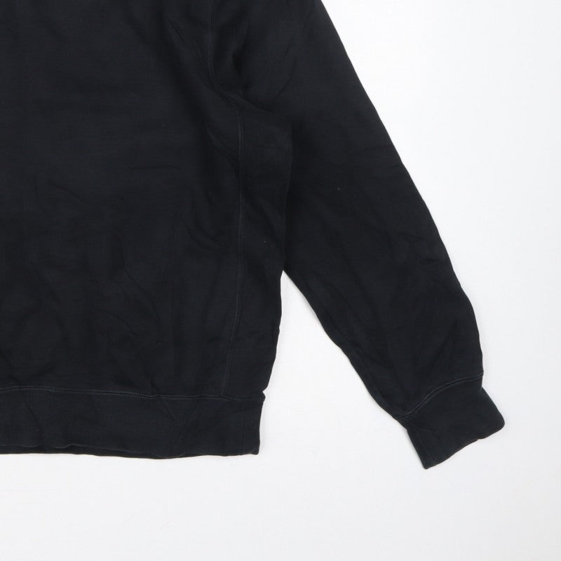 Nike Men’s Black M Crew Neck Pullover Sweatshirt Logo Sports