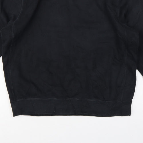 Nike Men’s Black M Crew Neck Pullover Sweatshirt Logo Sports