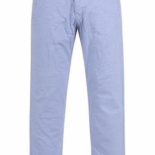 Denim Co. Men's Blue W30 L32 Slim Cotton Chino Trousers