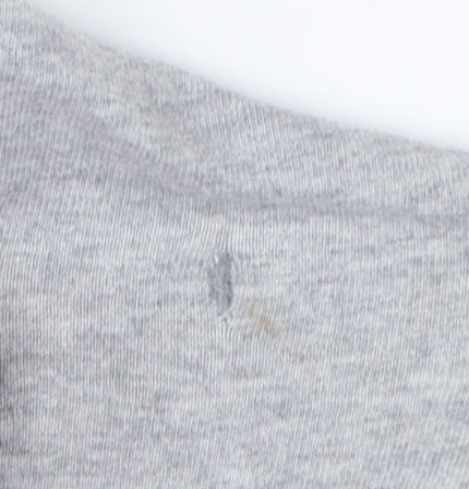 Tommy Jeans Men’s L Grey White Black Colourblock Logo T-Shirt
