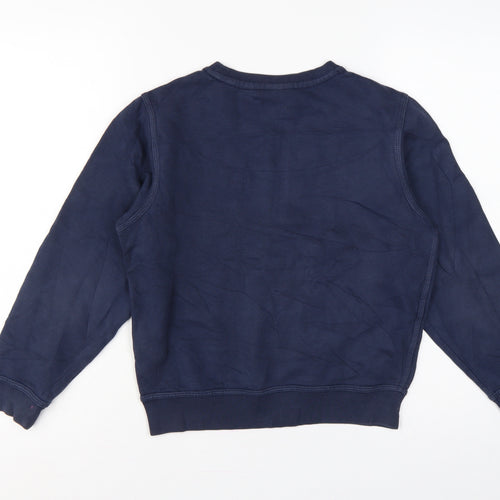 Nike Boys Blue 10-12 Years Pullover Crew Neck Logo Sweatshirt
