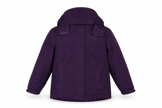 Peter Storm Boys Purple 7-8 Years Hooded Rain Jacket Fleece Lined