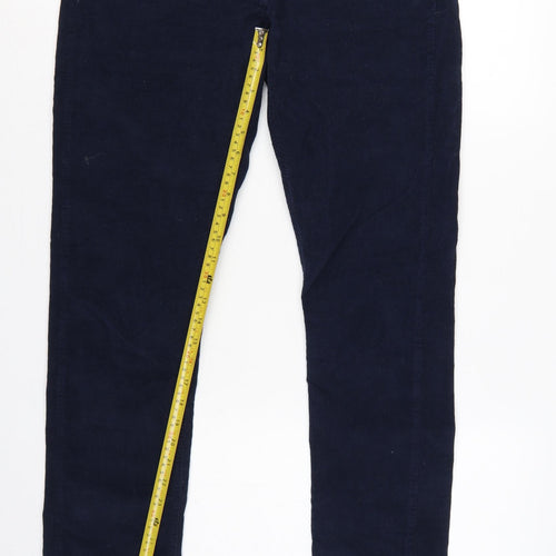 GANT Men’s Blue W32 L32 Audrey Slim Corduroy Low Waist Trousers