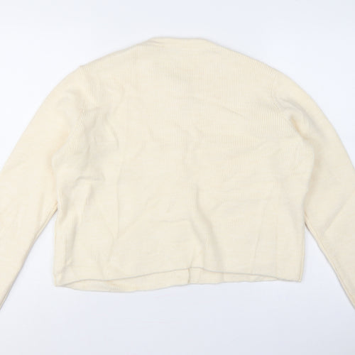 Marks and Spencer Women’s Ivory M Button Pocket Knit Cardigan