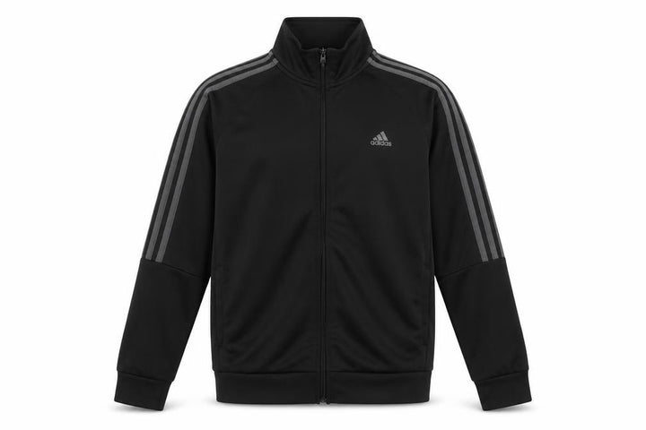 Adidas Boys Black 13-14 Years Full Zip AEROREADY Track Sweatshirt