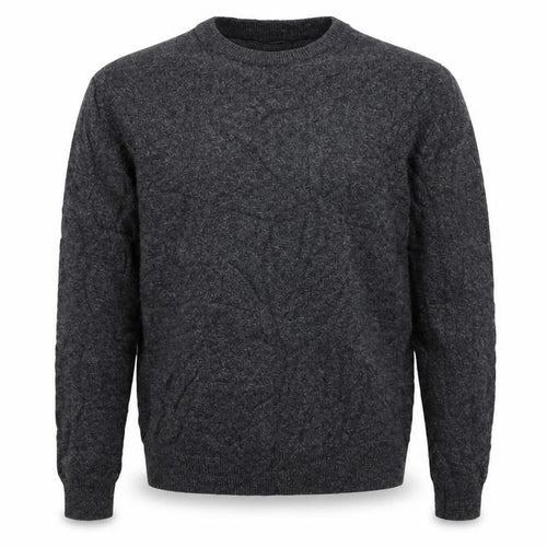 Marks & Spencer Men Grey M Lambswool Crew Neck Pullover Jumper