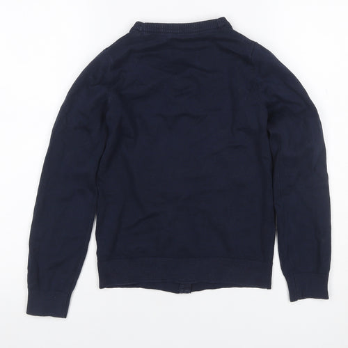 Very Girls Blue 10-11 Years V-Neck Button Knit School Cardigan