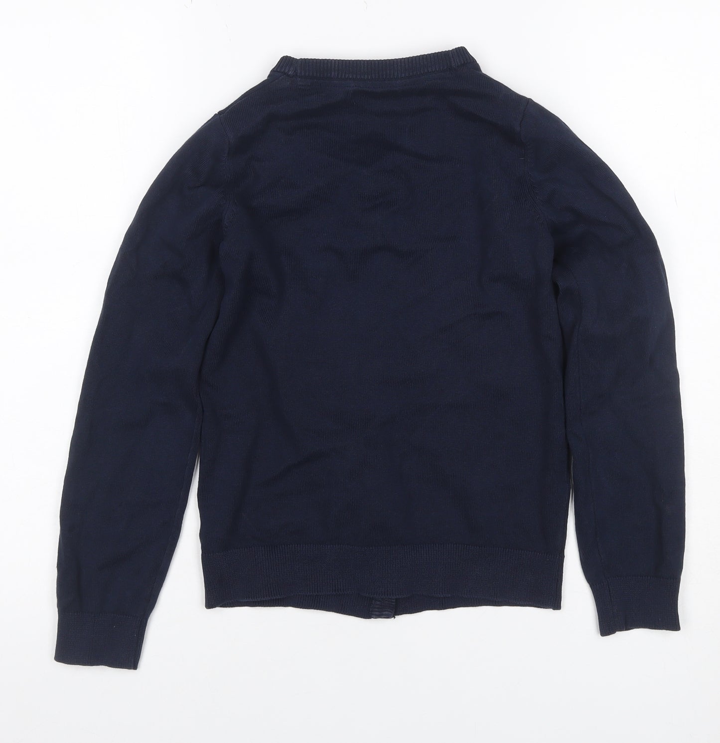 Very Girls Blue 10-11 Years V-Neck Button Knit School Cardigan