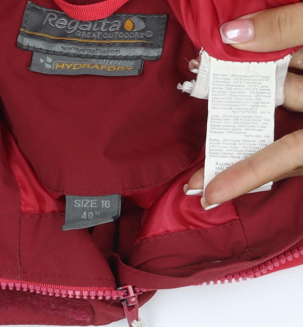 Regatta Women’s Red UK 16 Hydrafort Hooded Waterproof Rain Jacket