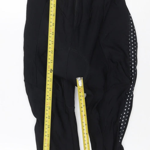 dhb Women’s Black L Padded Cycling Bib Compression Leggings Reflective