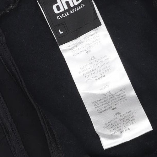 dhb Women’s Black L Padded Cycling Bib Compression Leggings Reflective