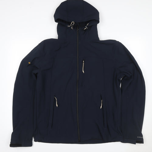 Superdry Men's Navy XL Trekker Windcheater Hooded Softshell Jacket