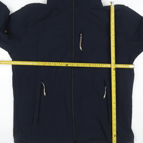 Superdry Men's Navy XL Trekker Windcheater Hooded Softshell Jacket