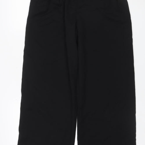 Monki Women’s Black Size 10 Wide-Leg Tailored Dress Trousers