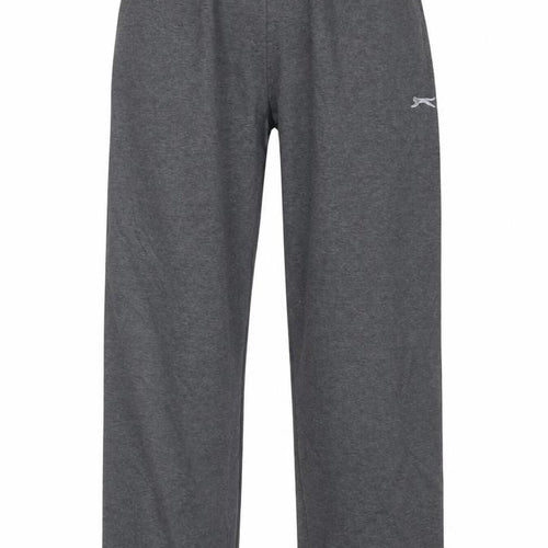 Slazenger Men's Grey L Fleece Sweatpants Elastic Waist Track Trousers