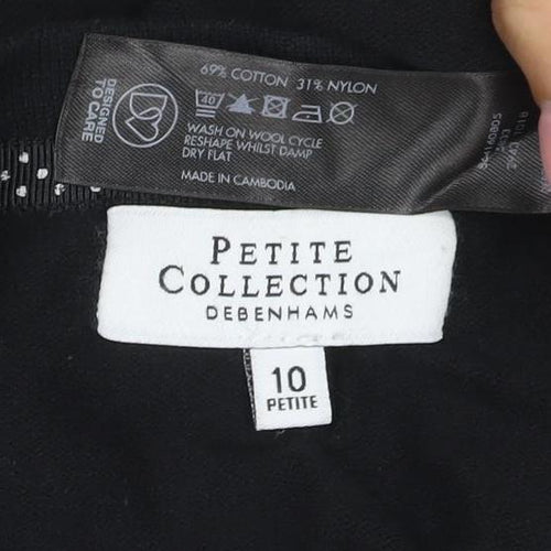 Petite Collection Debenhams Women’s Black Size 10 Petite Ruffle Cardigan